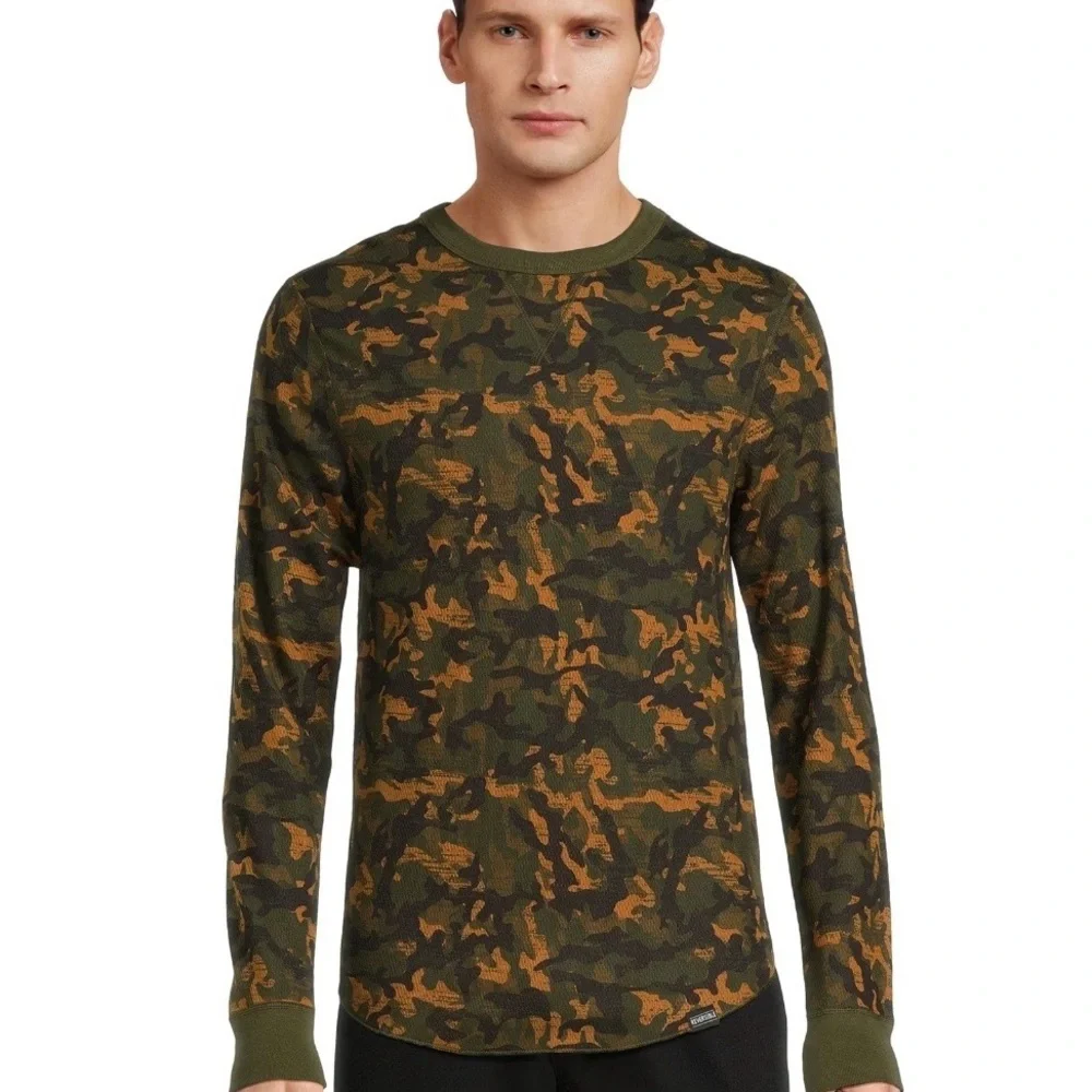 Hanes Originals Men's Raschel Reversible Knit Thermal Top & Thermal Bottom